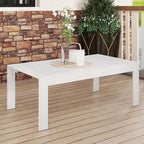 Table basse d'extérieur en aluminium tout temps