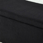 Banc de rangement ottoman rembourré orange / émeraude / noir / gris clair / beige / bleu marine