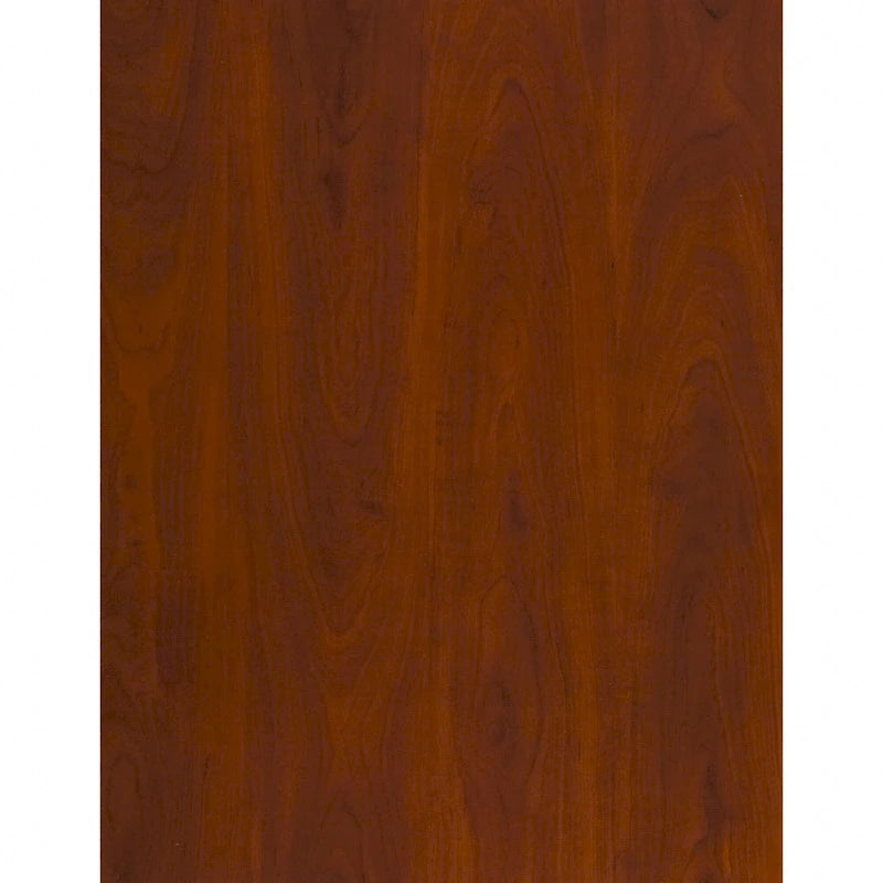 Bureau de 152 cm Mocha Cherry / Hansen Cherry avec huche, tiroirs et classeur