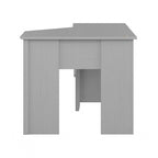 Bureau d'angle informatique 137 cm avec rangement Bing Cherry / Chêne blanc / Gris Cape Cod / Gris délavé