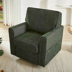 Fauteuil pivotant Chenille 360, Fauteuil moderne avec poches latérales, Fauteuil canapé pivotant, Fauteuil inclinable ergonomique pour chambre à coucher