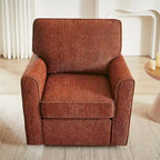 Fauteuil pivotant Chenille 360, Fauteuil moderne avec poches latérales, Fauteuil canapé pivotant, Fauteuil inclinable ergonomique pour chambre à coucher