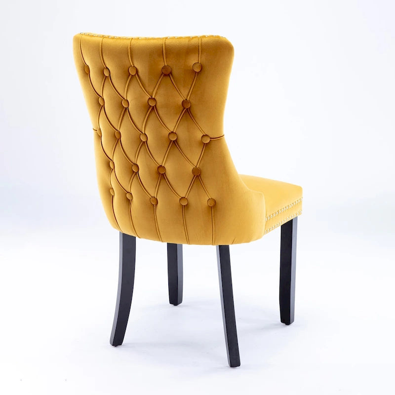 Chaise de salle à manger à dossier haut en velours beige/doré/gris/bleu, 1 personne