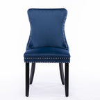Chaise de salle à manger à dossier haut en velours beige/doré/gris/bleu, 1 personne