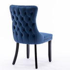 Chaise de salle à manger à dossier haut en velours beige/doré/gris/bleu, 1 personne
