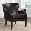 Douglas Faux Leather High Leg Slope Arm Accent Chair by 