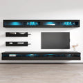 Ensemble de meuble TV flottant mural moderne I2 35
