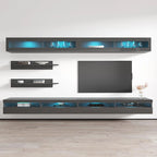 Ensemble de meuble TV flottant mural moderne I2 35