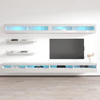 Ensemble de meuble TV flottant mural moderne I2 35