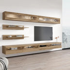 Ensemble de meuble TV flottant mural moderne I2 35