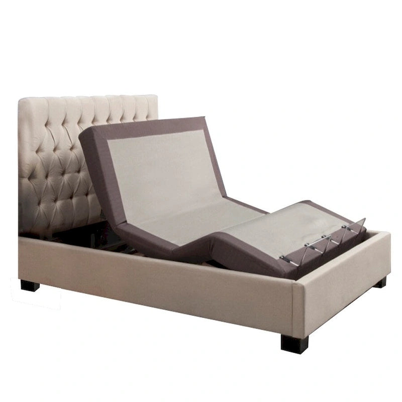 Sommier électrique réglable simple / simple XL / grand lit / très grand lit / très grand lit californien avec inclinaison de la tête et des pieds, 1-2 personnes