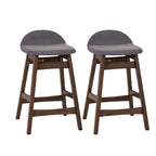  Satin Walnut 24 Inch Counter Chair (Set of 2)