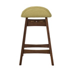 Chaise de comptoir de 24 pouces en noyer satiné (ensemble de 2)