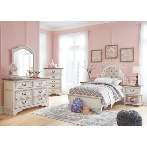 Signature Design by  Nettle Bank Chipped White Chest