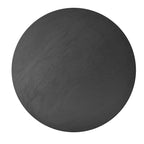 Table à manger ronde noire, 109 cm de diamètre, 4-5 places