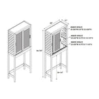 Meuble de rangement WC en bambou naturel