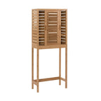 Meuble de rangement WC en bambou naturel