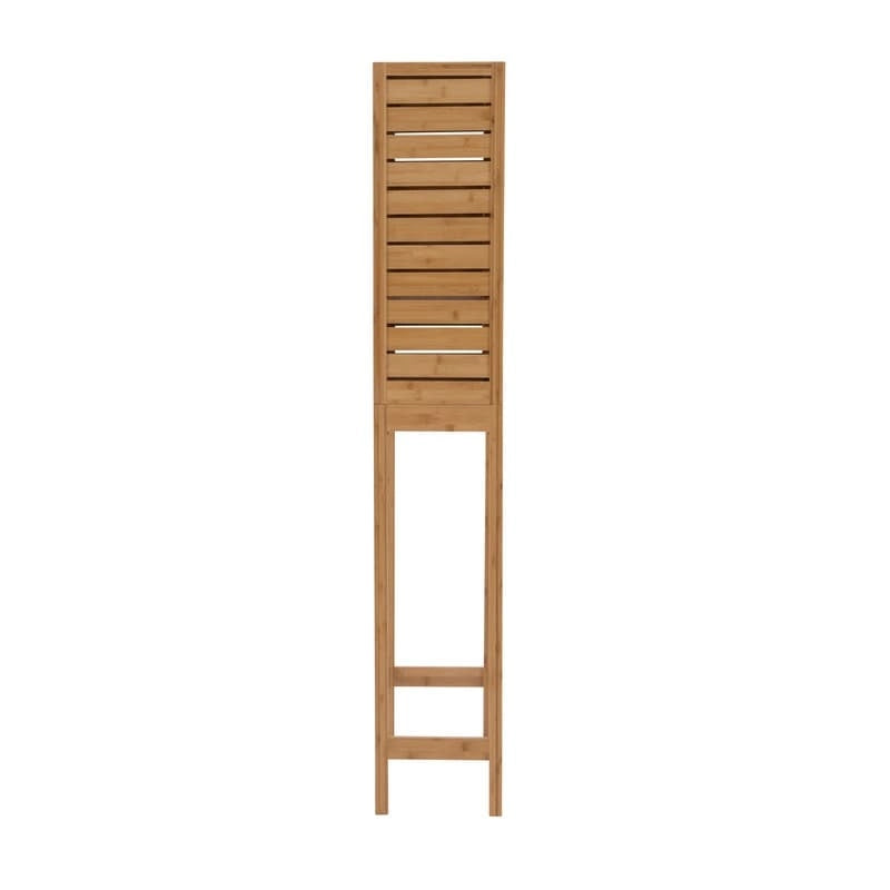 Meuble de rangement WC en bambou naturel