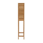 Meuble de rangement WC en bambou naturel