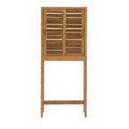 Meuble de rangement WC en bambou naturel