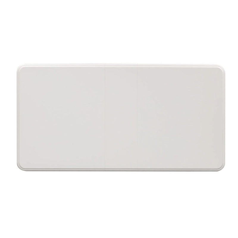 Table de salle à manger rectangulaire en bois massif Oyster White, 4-6 places