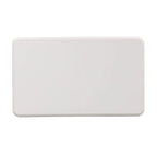 Table de salle à manger rectangulaire en bois massif Oyster White, 4-6 places
