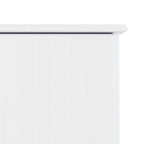 Meuble TV en pin massif blanc avec 2 compartiments ouverts et 2 compartiments avec portes