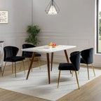 Barbara Side Chair with Metal Base Set of 4 by 