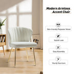 Chaise d'appoint en velours bleu marine / noir / ivoire / sauge / rose / vert / jaune / violet avec piètement en métal, lot de 4
