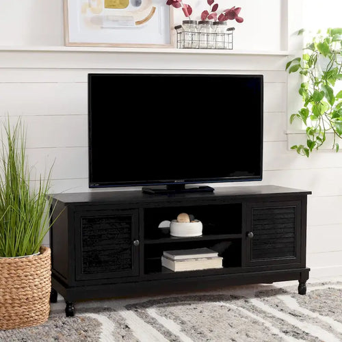Meuble TV 2 portes 1 étagère - 47 L x 16 P x 20 H