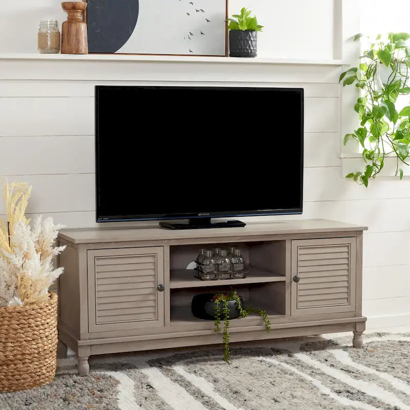 Meuble TV 2 portes 1 étagère - 47 L x 16 P x 20 H