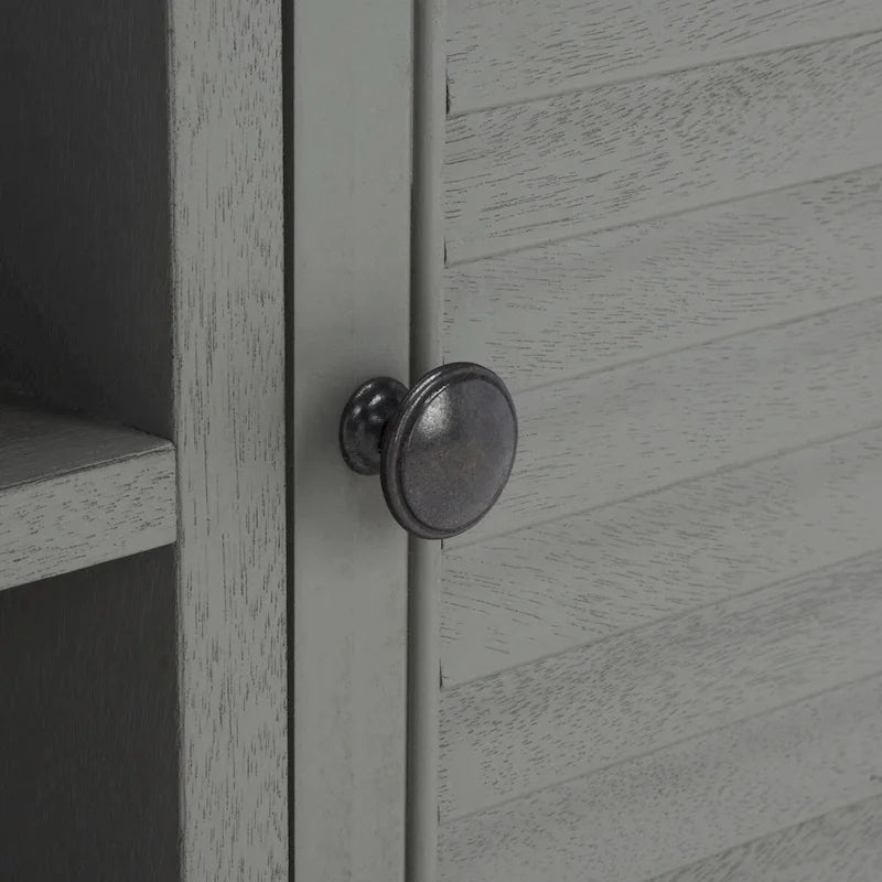 Meuble TV 2 portes 1 étagère - 47 L x 16 P x 20 H