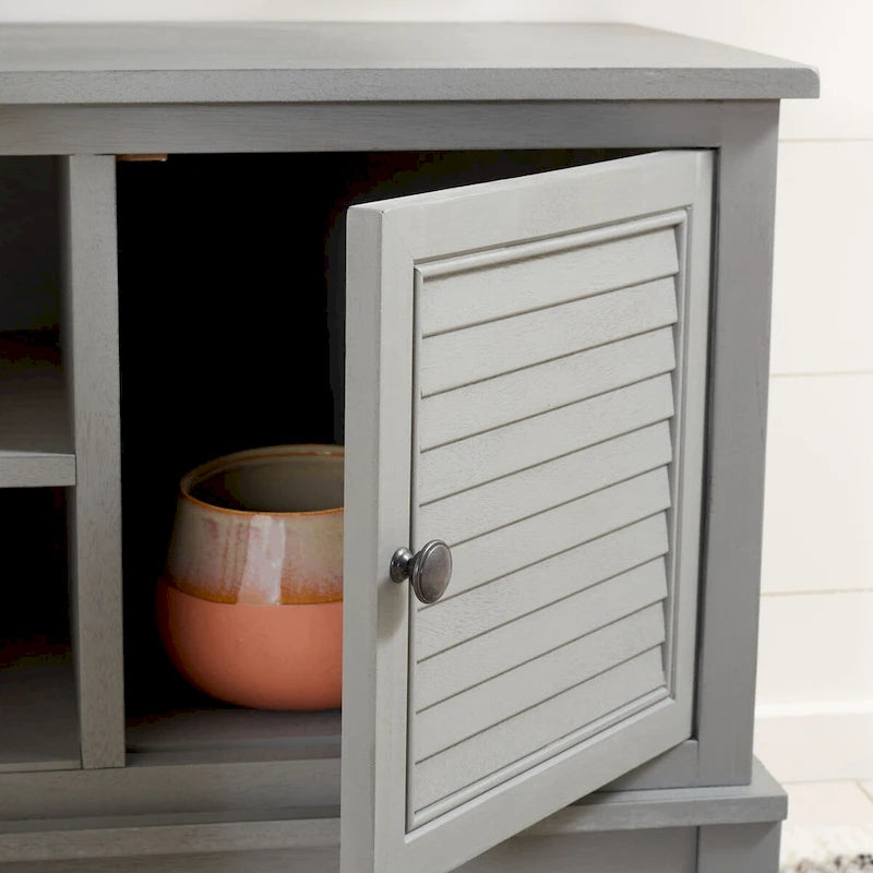 Meuble TV 2 portes 1 étagère - 47 L x 16 P x 20 H