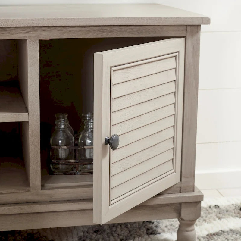 Meuble TV 2 portes 1 étagère - 47 L x 16 P x 20 H