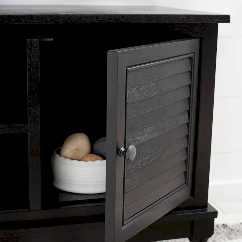 Meuble TV 2 portes 1 étagère - 47 L x 16 P x 20 H
