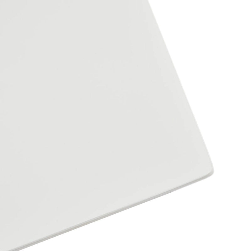 Table de chevet Off-White et Naturelle mi-siècle avec étagère inférieure