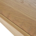 Table de chevet Off-White et Naturelle mi-siècle avec étagère inférieure