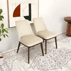  Mid-Century Modern Dining Chair Velvet (Set of 2)