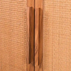 Armoire 2 portes en bois blond clair