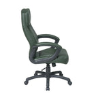 Fauteuil de direction à dossier haut en similicuir noir Eco Contour